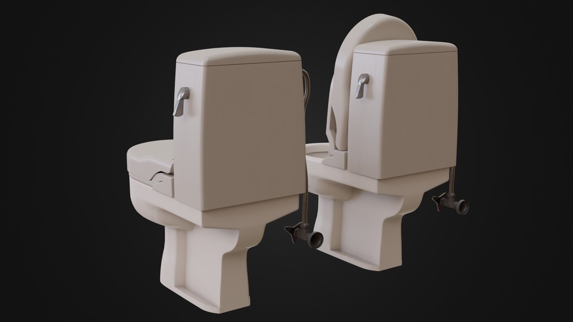 3D model Japanese Toilet Bidet 01 VR / AR / lowpoly CGTrader