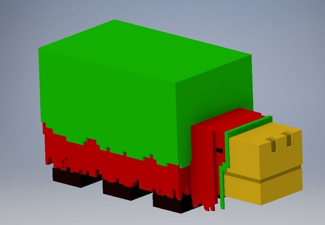 Minecraft Sniffer Standing 3D model 3D printable CGTrader