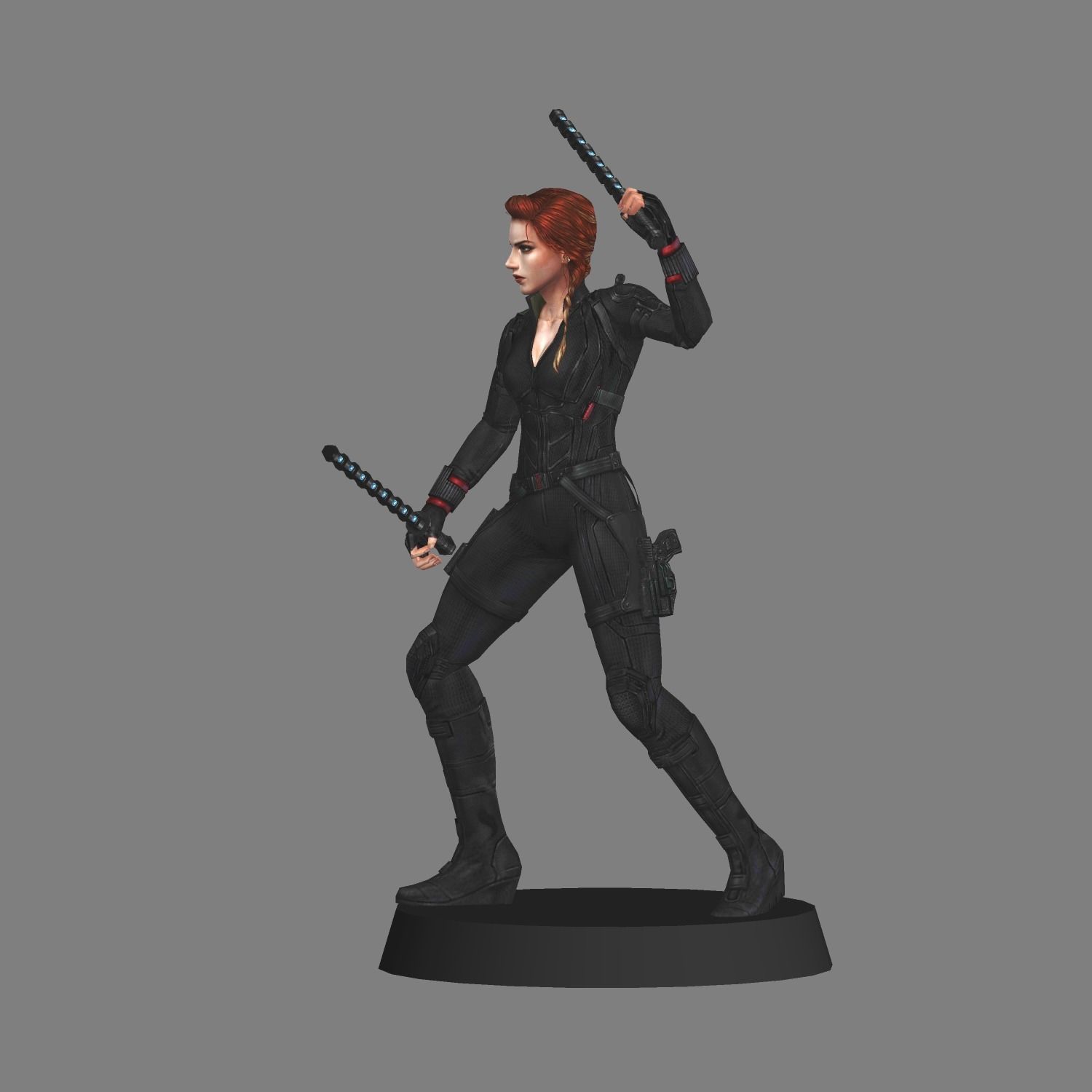 Black Widow Avengers Endgame LOW POLY 3D model 3D printable | CGTrader