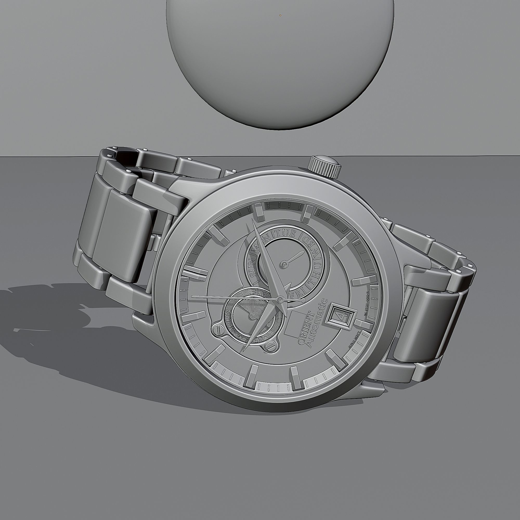 Wrist watch brand Orient 3D model CGTrader