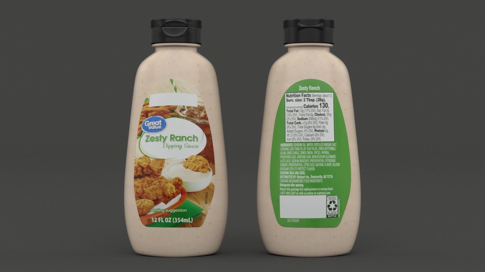 Sauce Bottle 3D model CGTrader