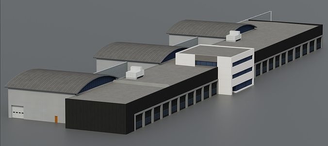 3D model Factory Garage VR / AR / low-poly | CGTrader