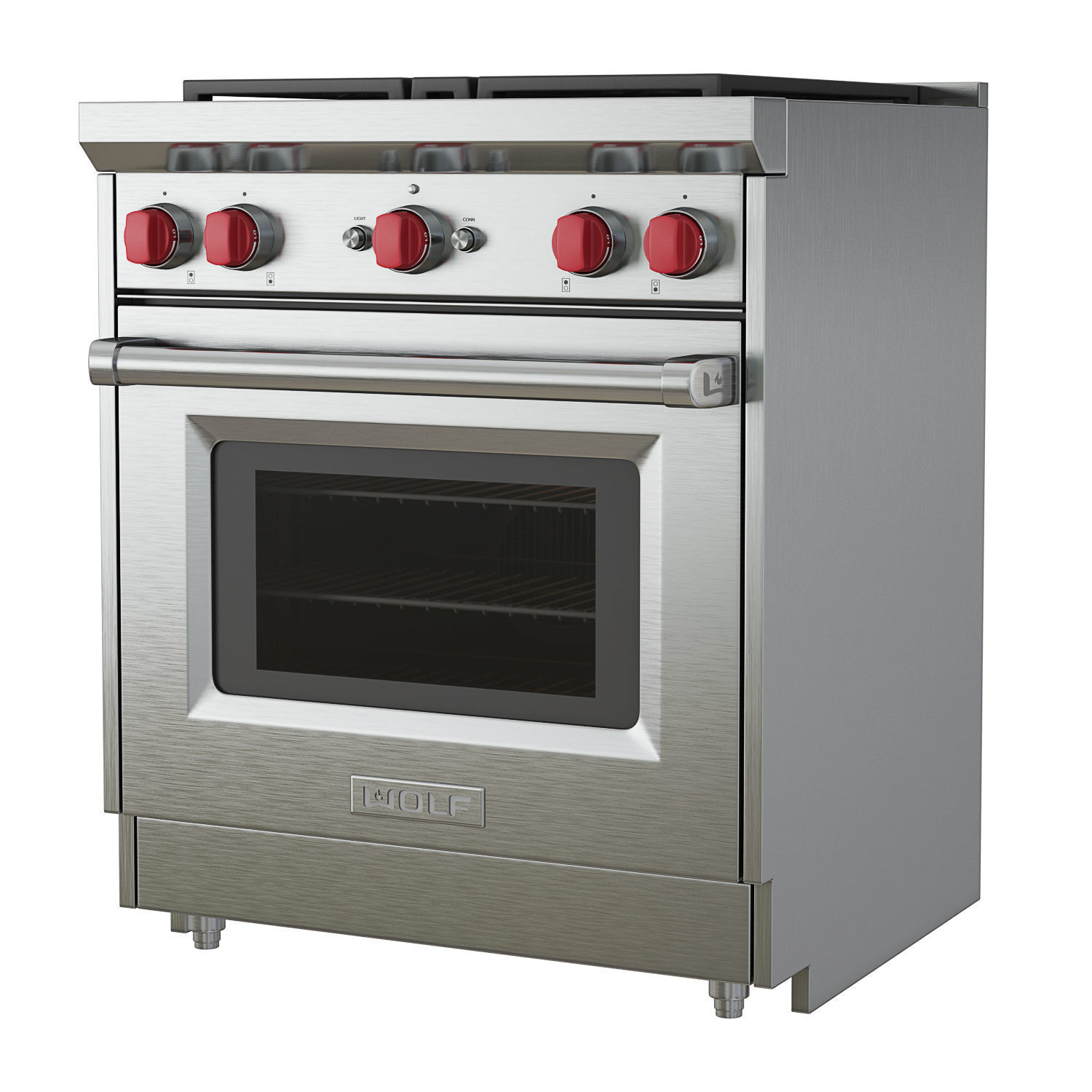 Wolf GR304LP Freestanding Gas 3D model CGTrader