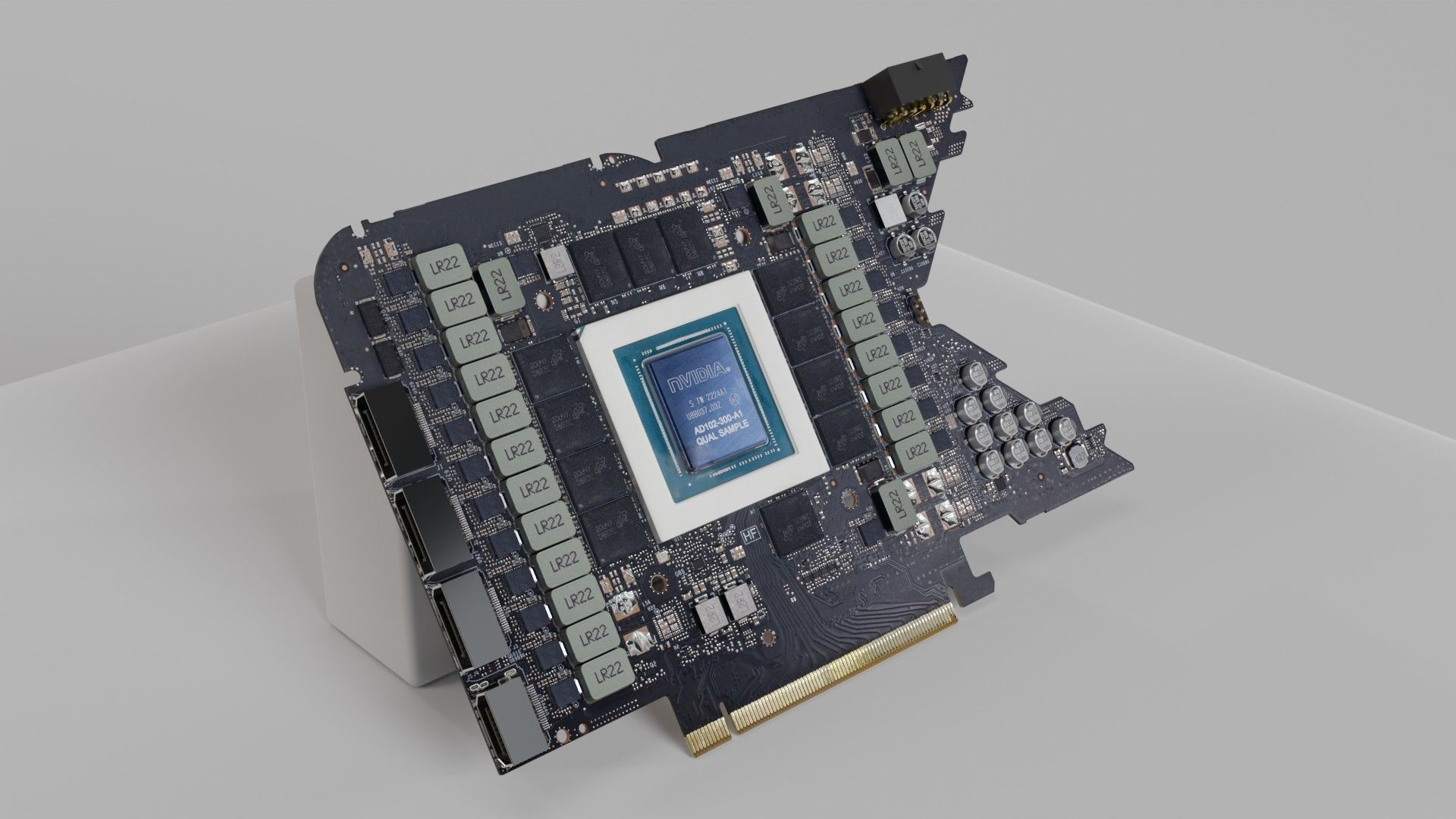 Nvidia GeForce RTX 4090 FE no heatsink 3D model CGTrader