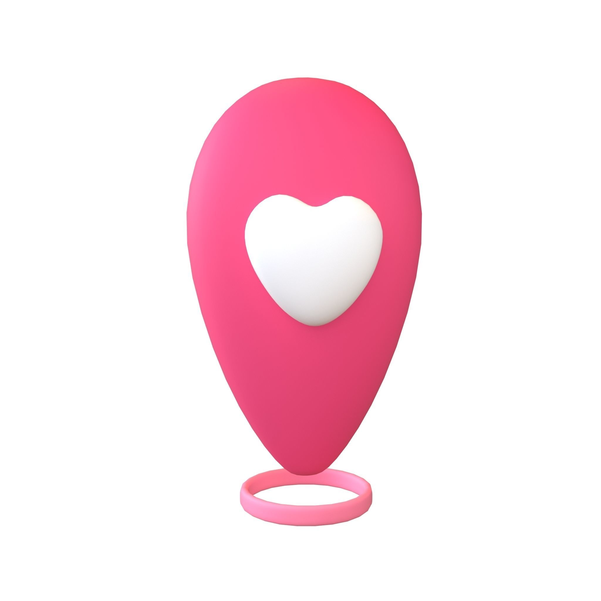 3D model Love Location Tag Icon v1 003 VR / AR / low-poly | CGTrader