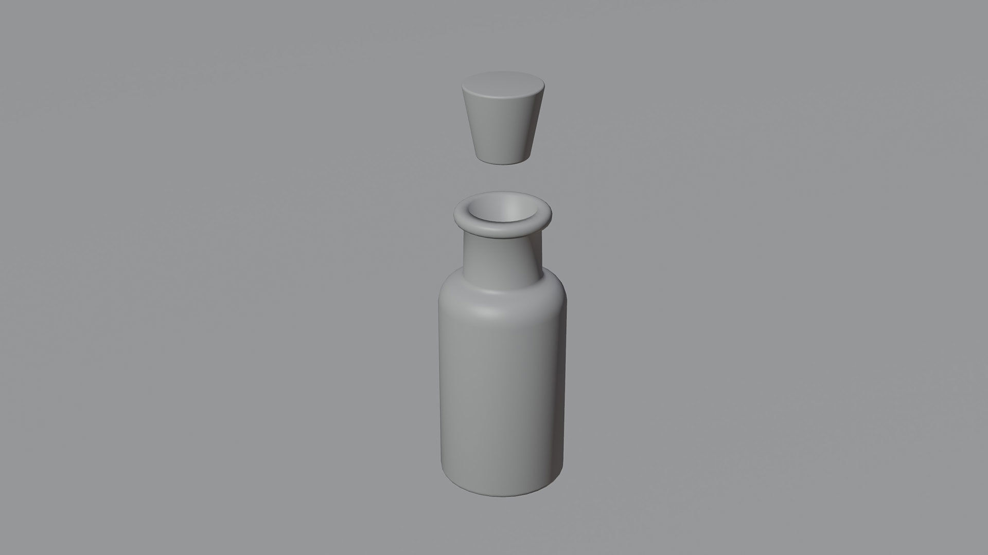 3D model Medical Lab Chemical Bottle low poly Realistic 3D model VR