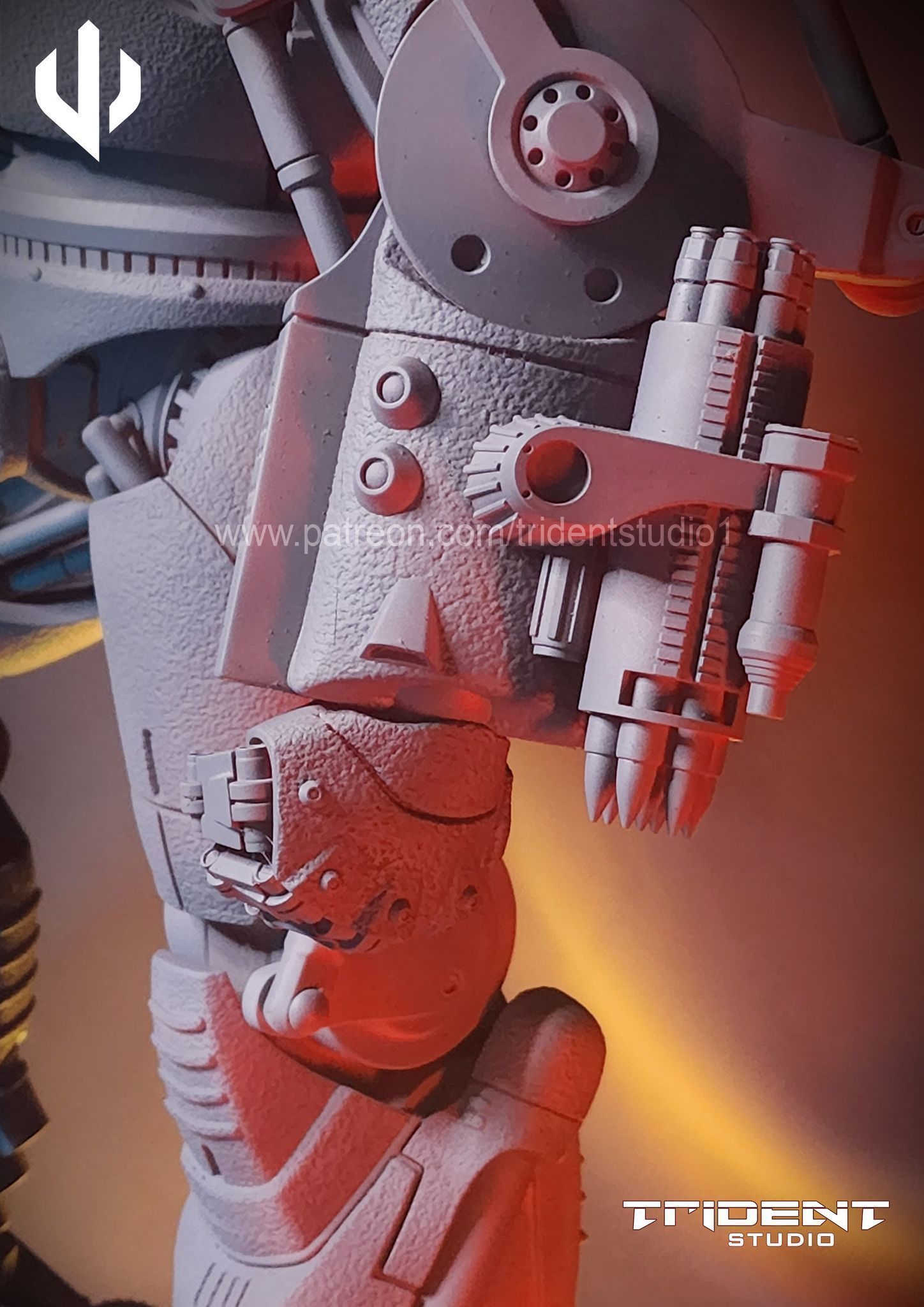 IRON MONGER LARGE SCALE 20 INCHES 3D model 3D printable CGTrader