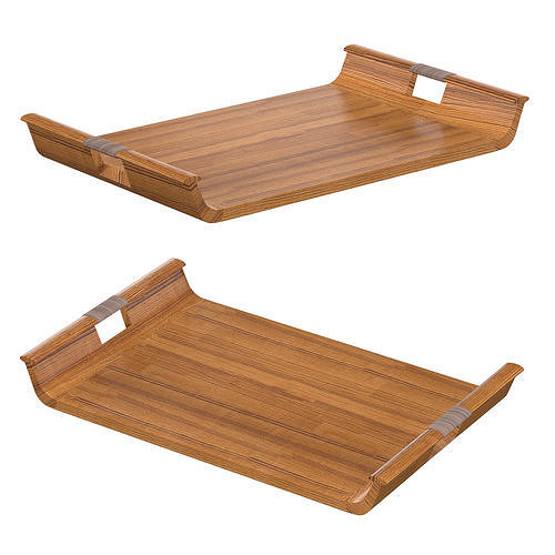 Wood Tray 3D model CGTrader