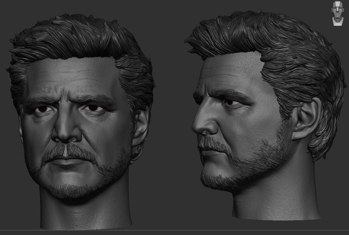 Pedro Pascal - Joel Head 3D model 3D printable | CGTrader