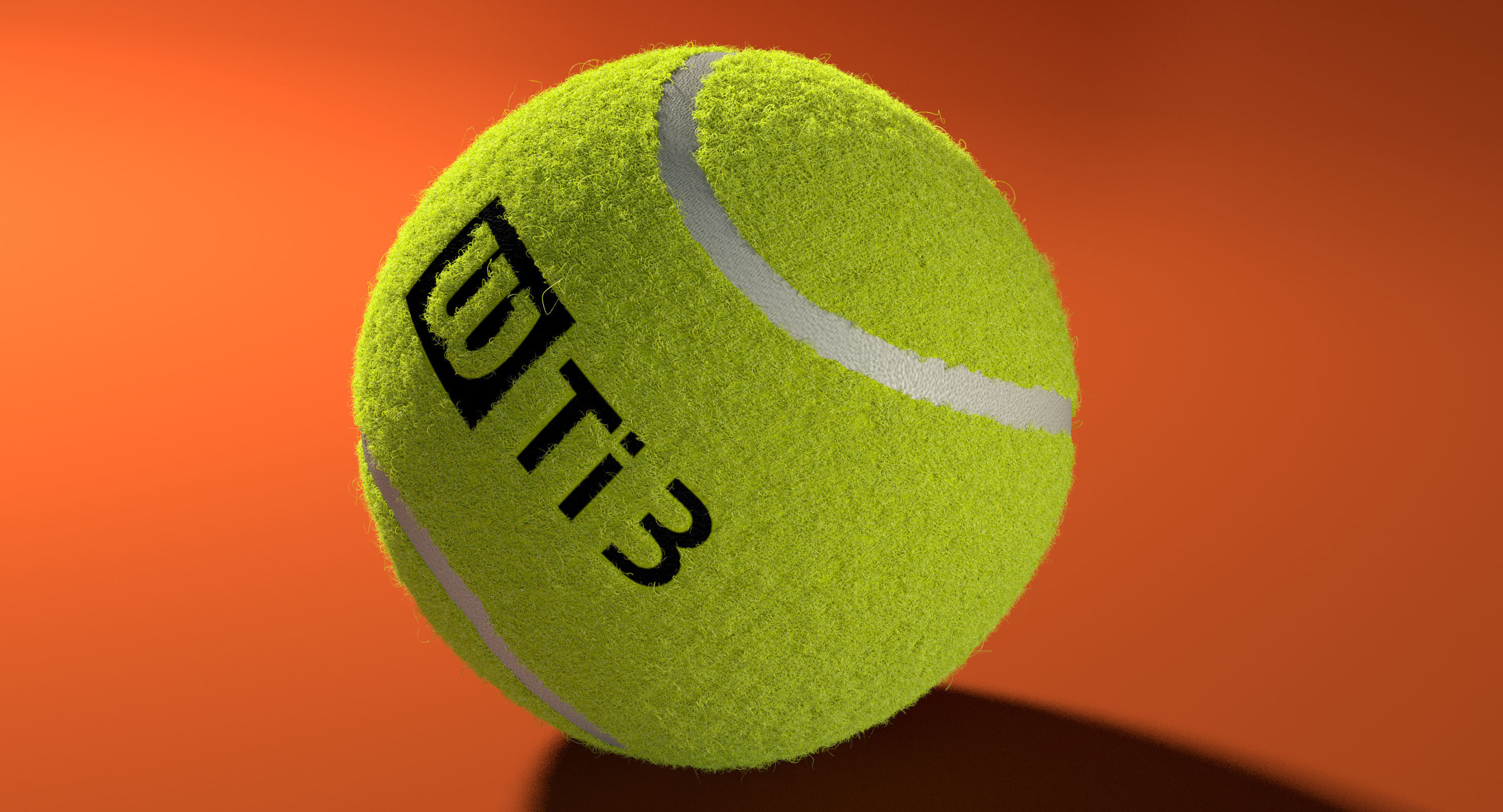 Tennis Ball Fluff 3D model CGTrader