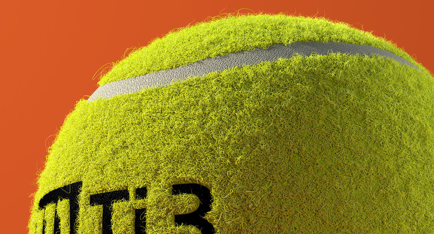 Tennis Ball Fluff 3D model CGTrader