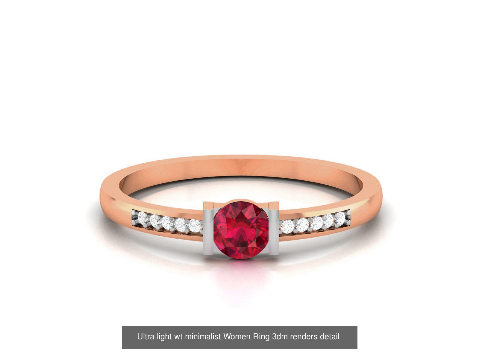 75 Ruby Diamond diamond ring 3dm renders details 3D Model Collection ...