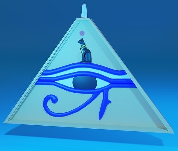 Egyptian style necklace 3D model 3D printable | CGTrader