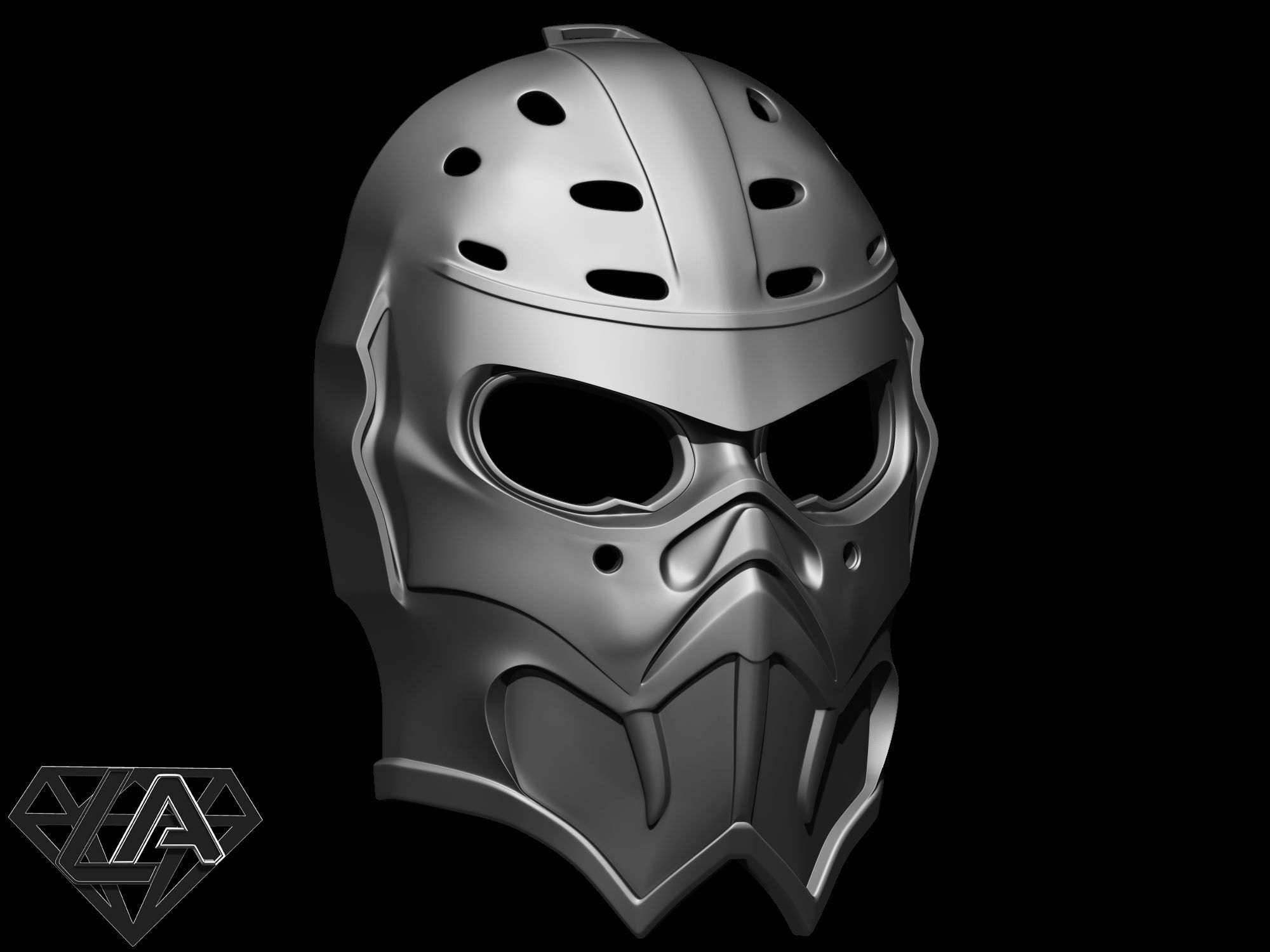 Predator custom Hockey mask 3D model 3D printable CGTrader