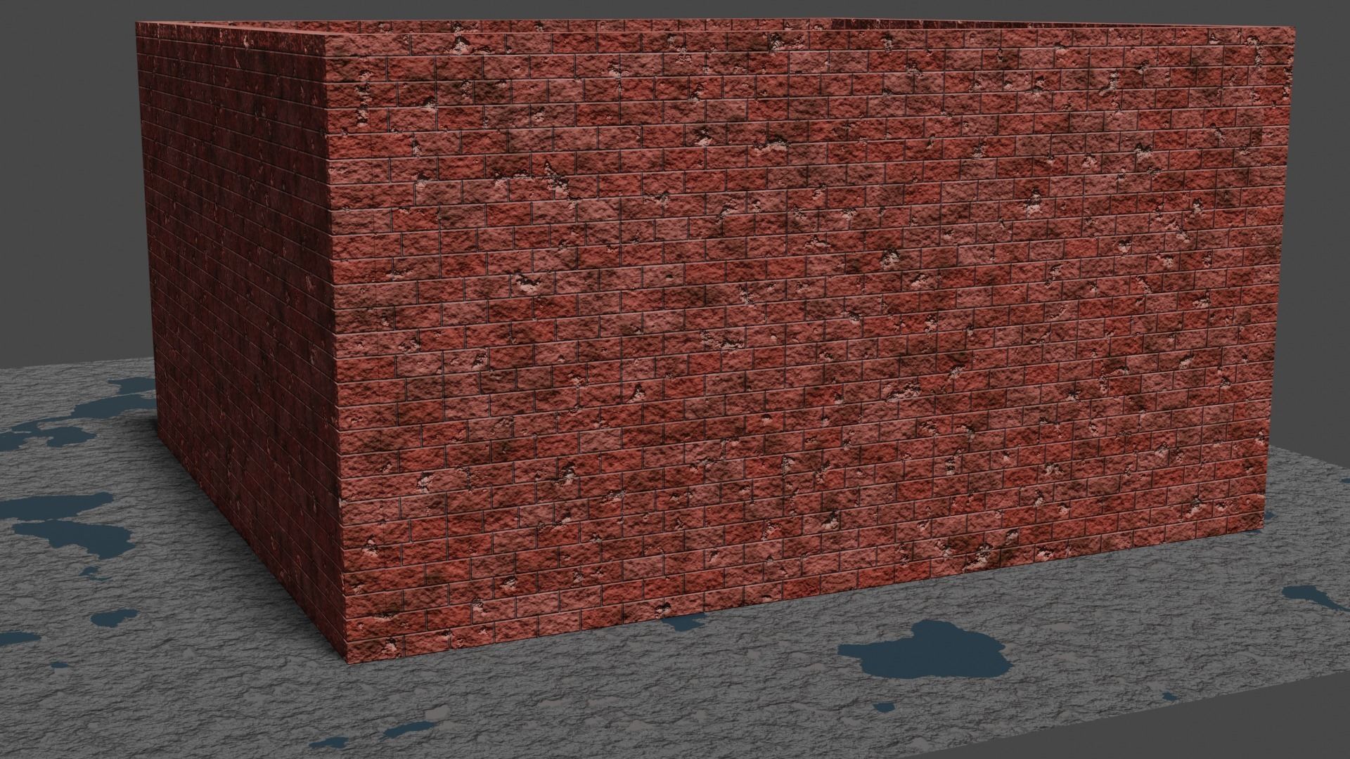 3D model Brick Wall VR / AR / low-poly | CGTrader