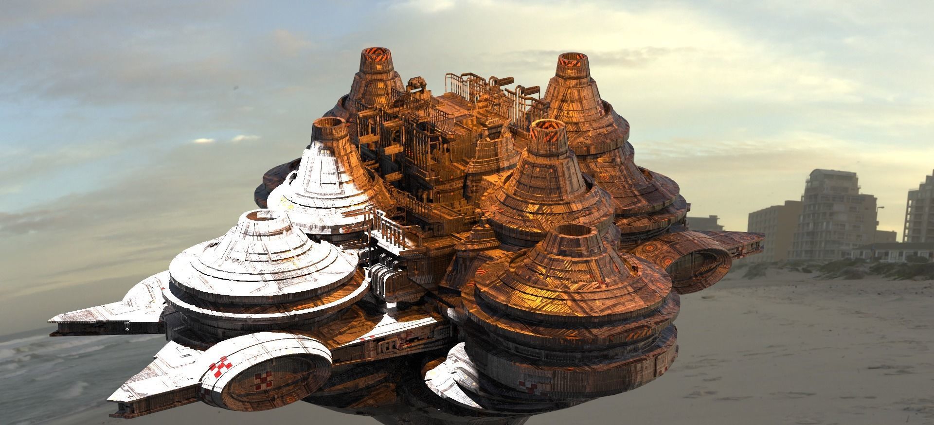 Dark Sith Platforms base Extended 3D model | CGTrader