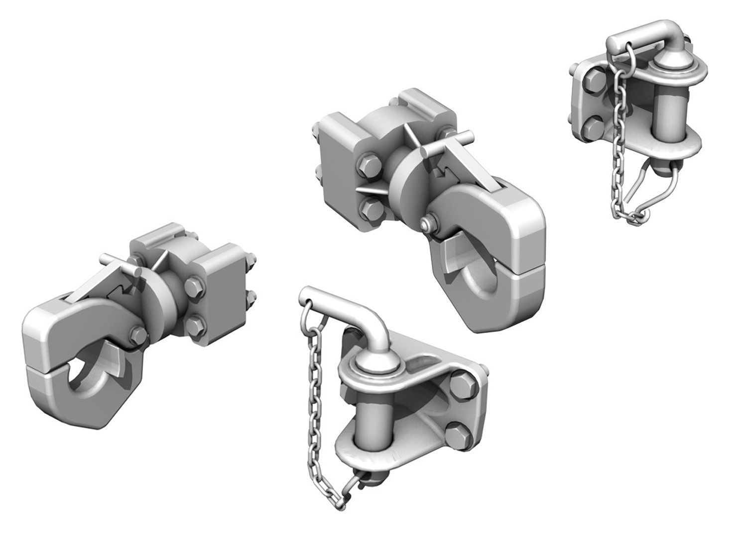 Trailer hitch Tow eye 3D Model OBJ 3DS C4D LWO LW LWS