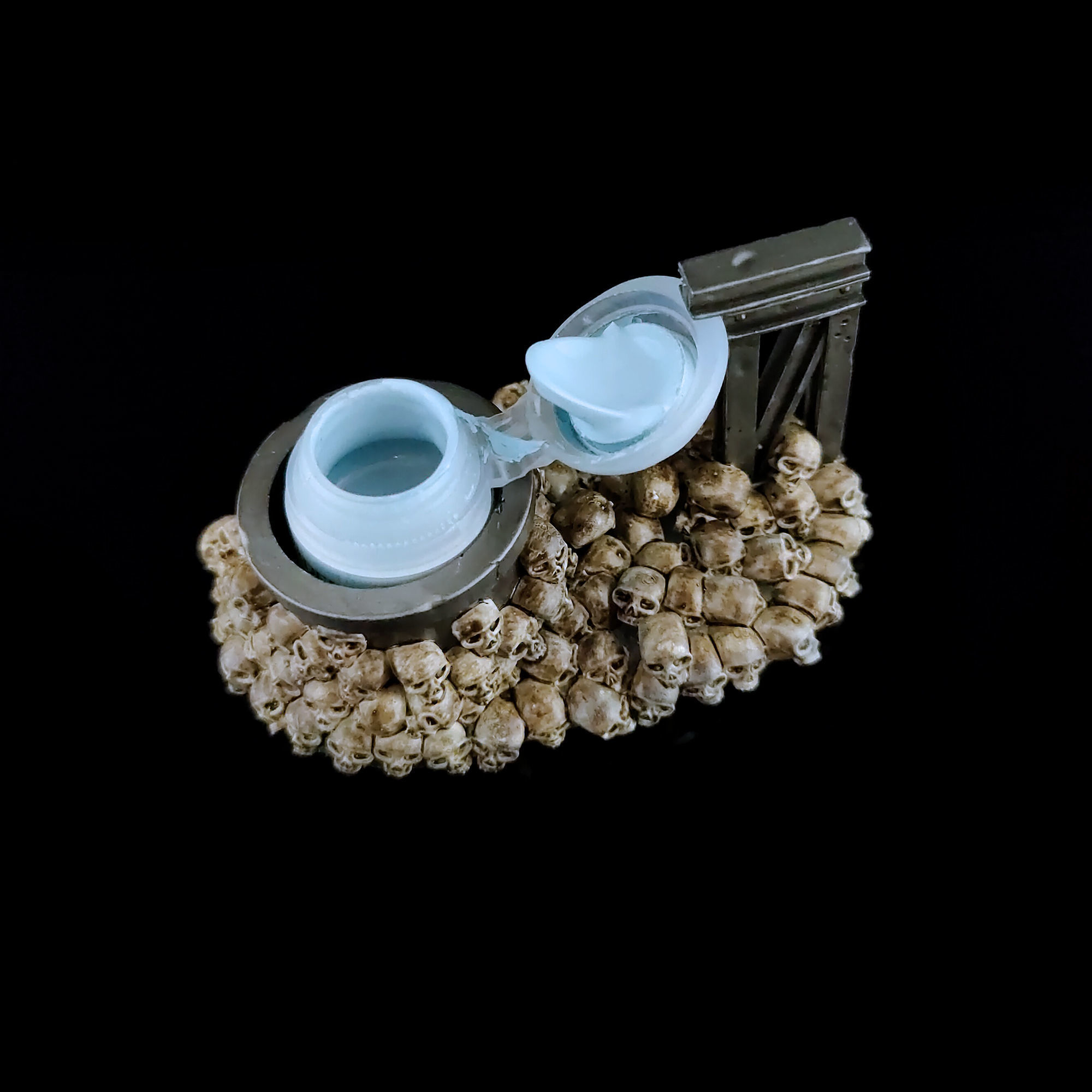 citadel paint pot holder with skulls 3d model warhammer 40k 3D model 3D