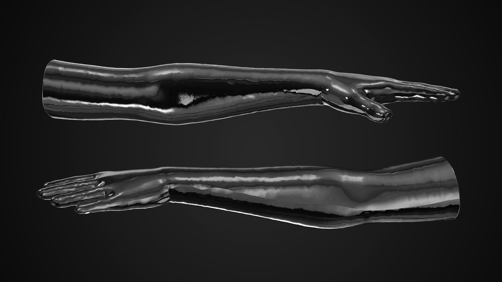 Latex Glove Fitted to Gen8 Body Mesh 3D model CGTrader