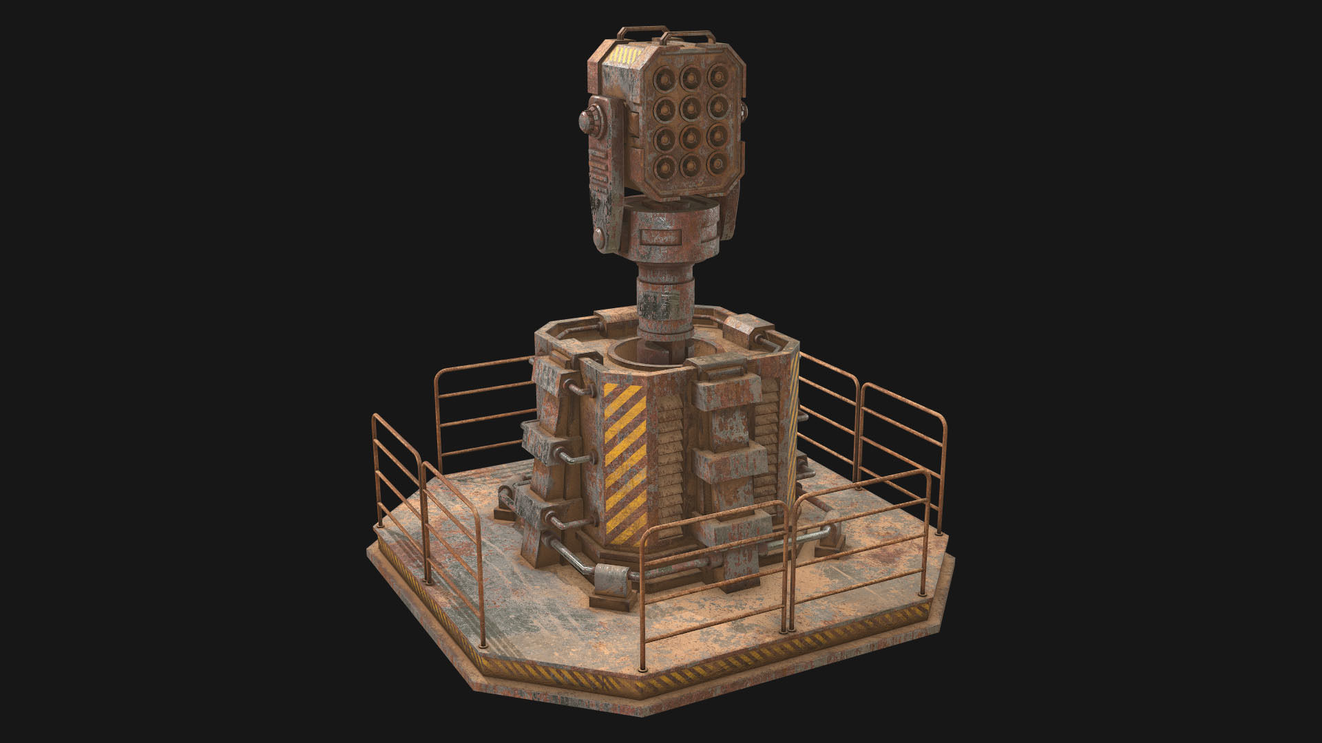 Turre Texture Rusty Turret-1-V1 3D model | CGTrader