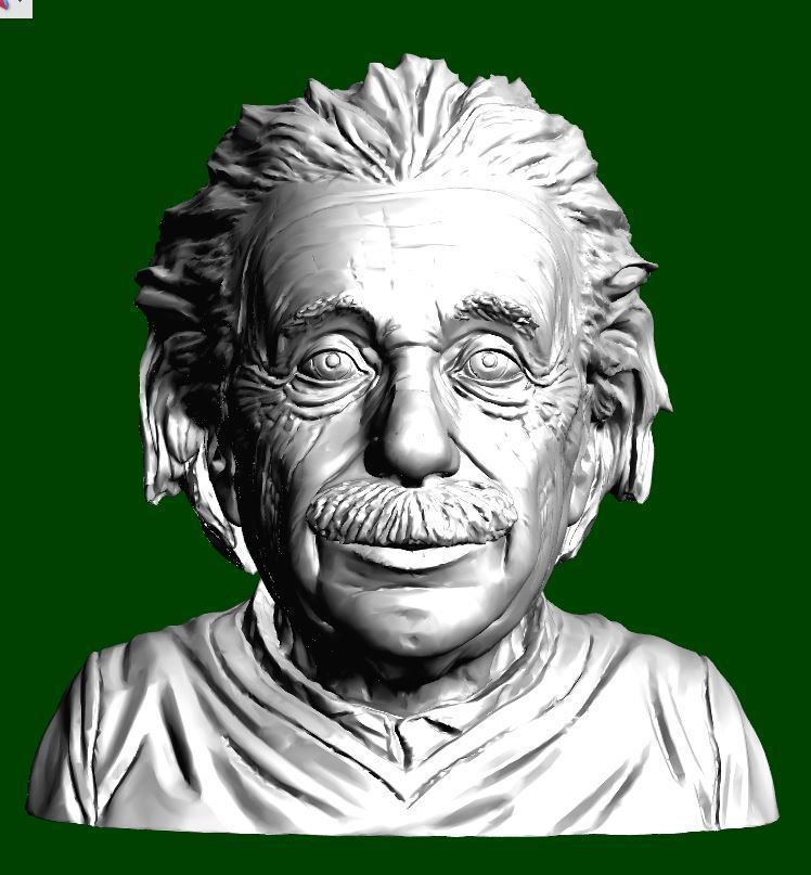 Albert Einstein 3D model 3D printable CGTrader