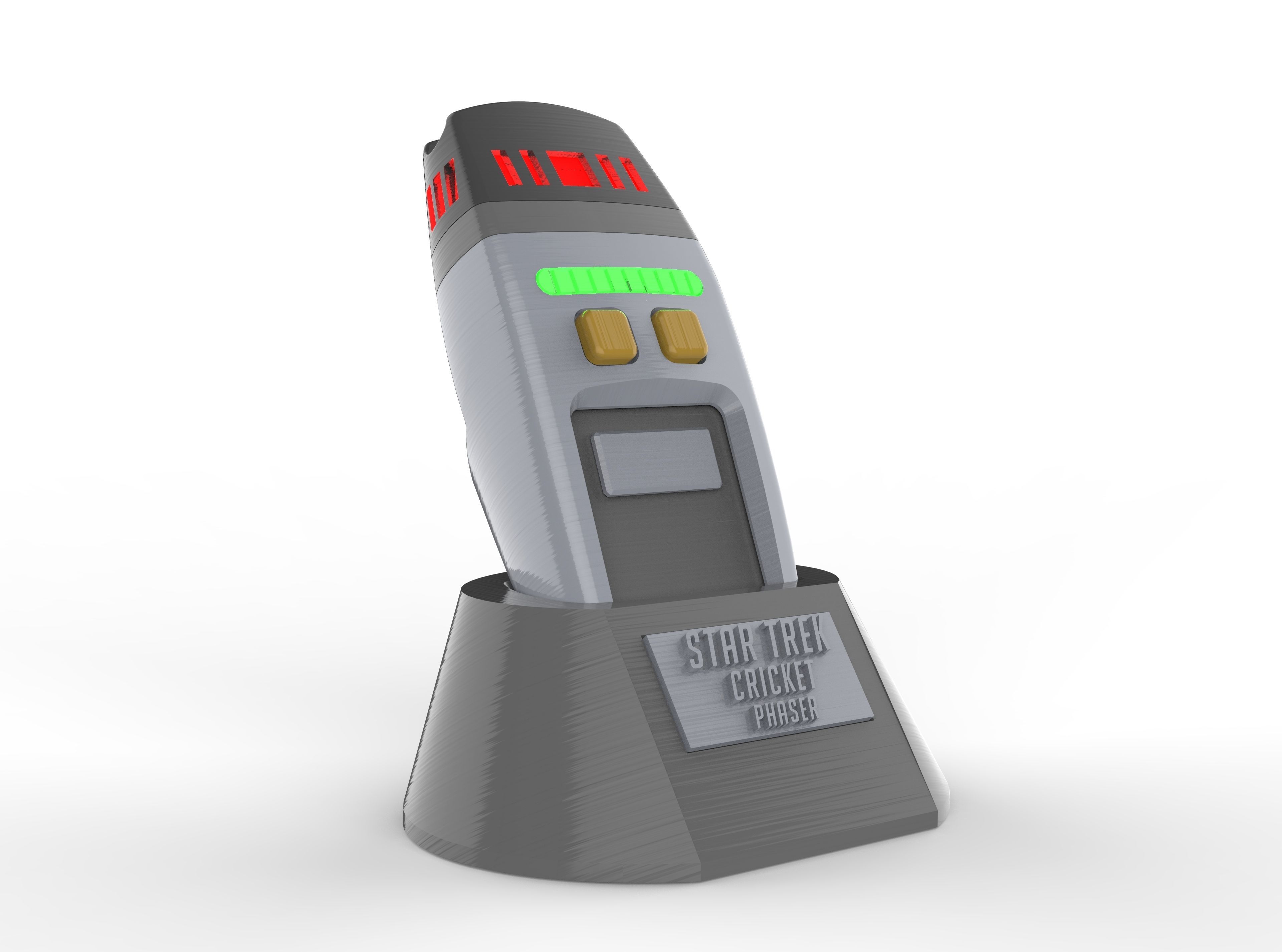 Cricket Phaser - Star Trek - Commercial - Printable - STL 3D model 3D ...