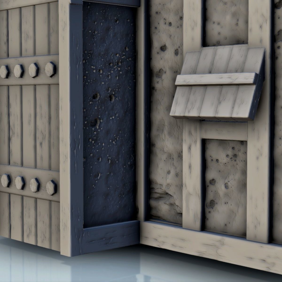 Viking house with high roof and big chimney 1 3D model 3D printable CGTrader