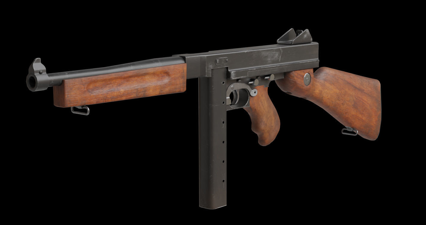 Thompson M1A1 3D Model CGTrader thompson-m1a1-3d-model-cgtrader