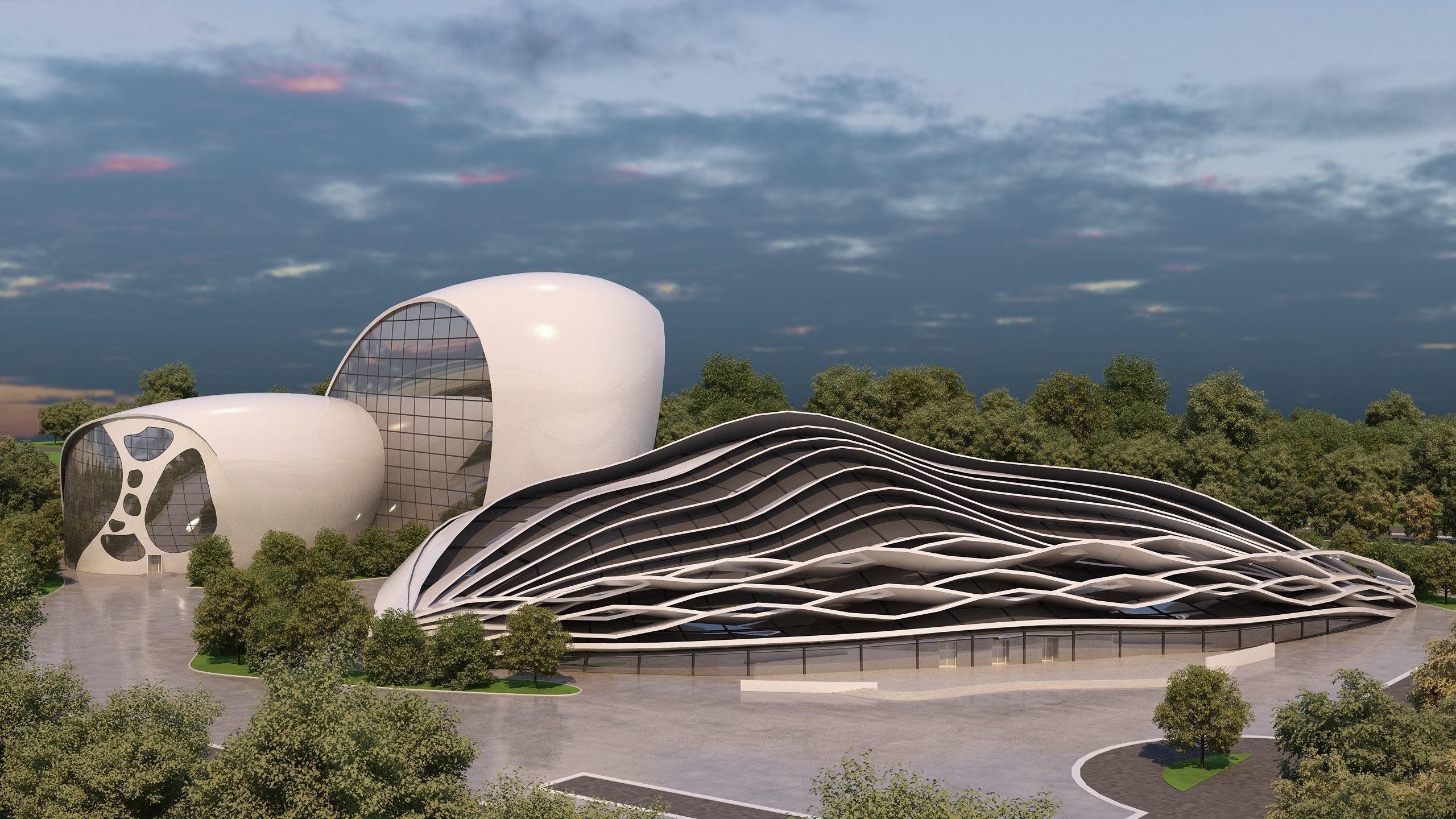 0072 - Cinemas Complex - 2Ds Plans - 3Ds Files 3D model | CGTrader