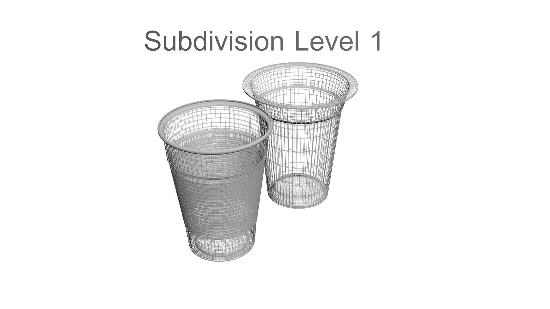 Two Plastic Cups 3D model CGTrader