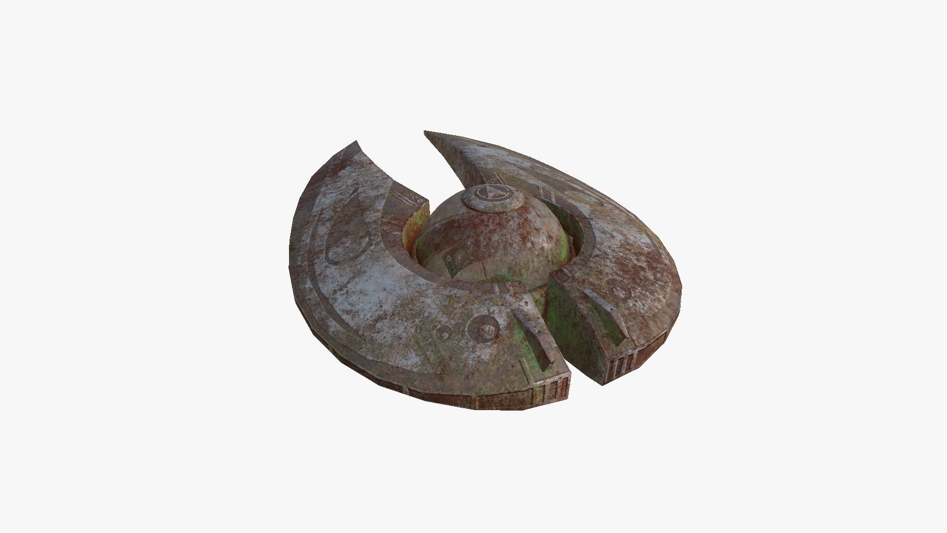 3D model Alien Spaceship UFO I11 Abandoned - Sci Fi Spacecraft Design ...
