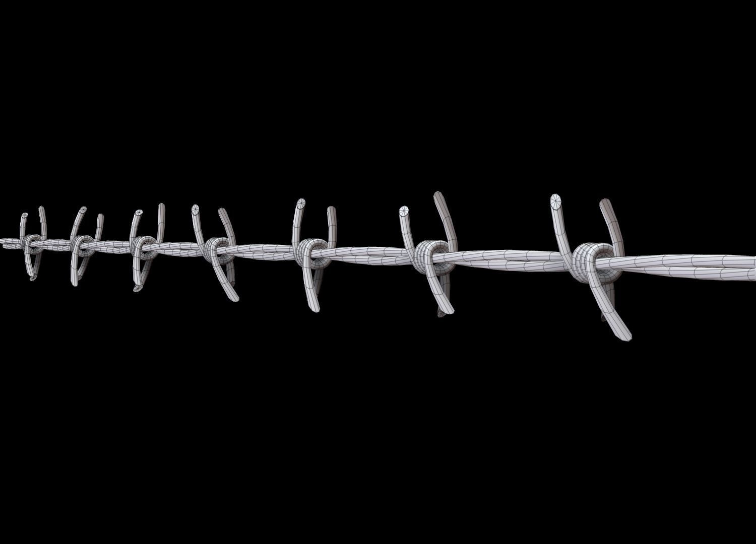 Barbed Wire 3D model CGTrader