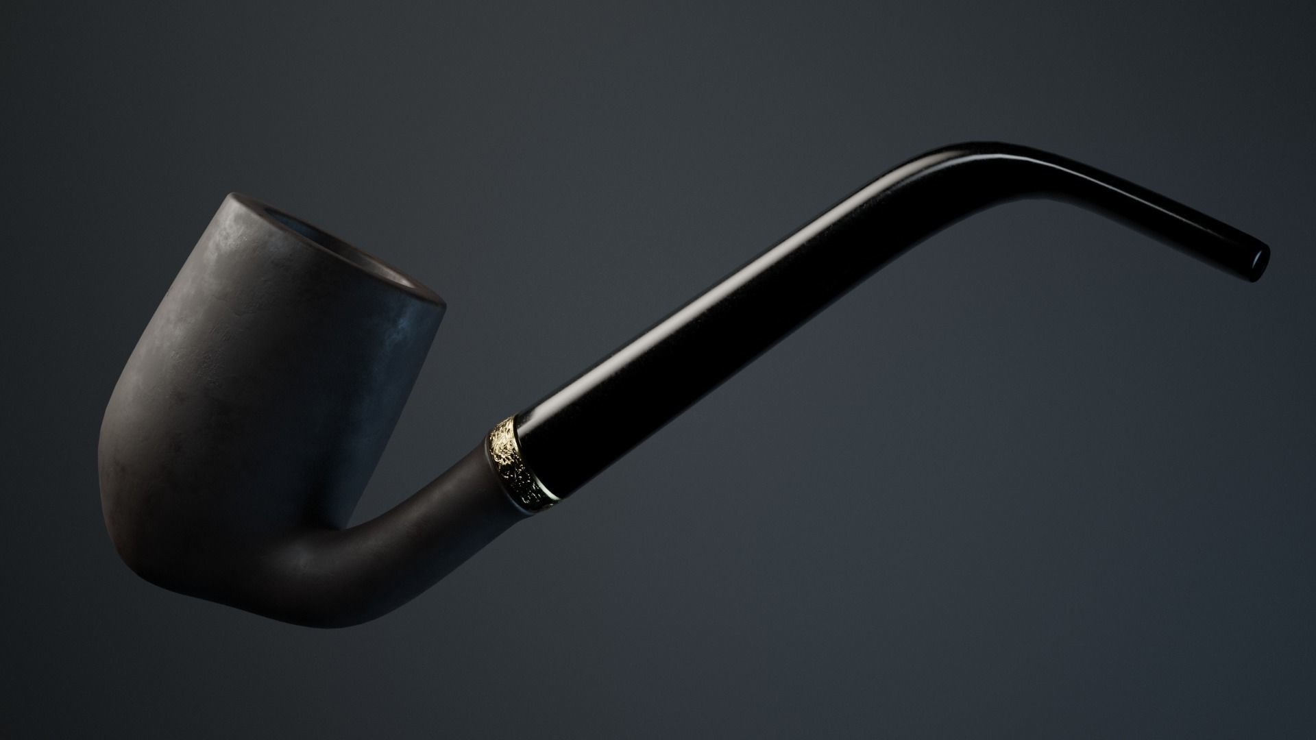 3D model Decorated Tobacco Pipe VR / AR / lowpoly CGTrader
