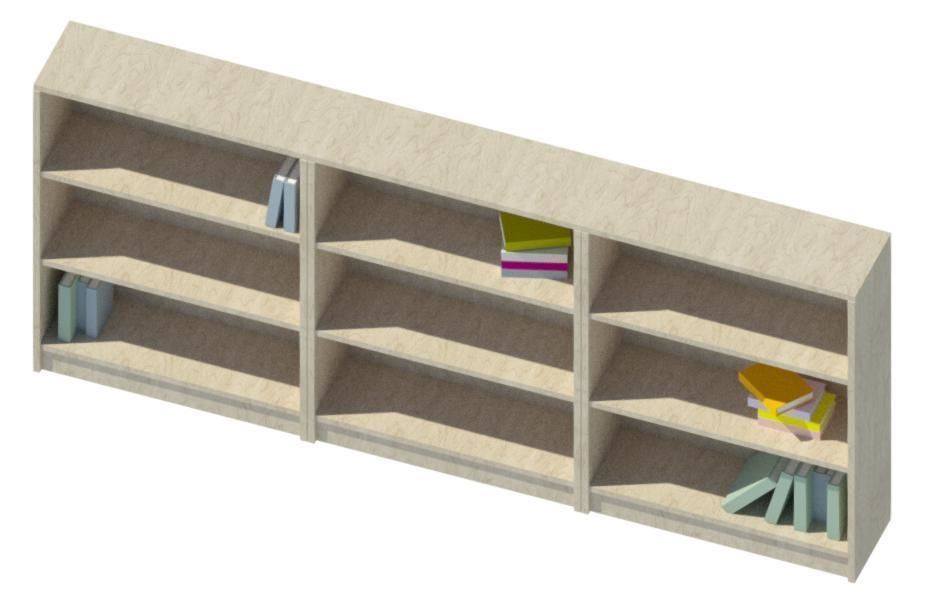 ikea bookcase revit model 3D model rigged CGTrader