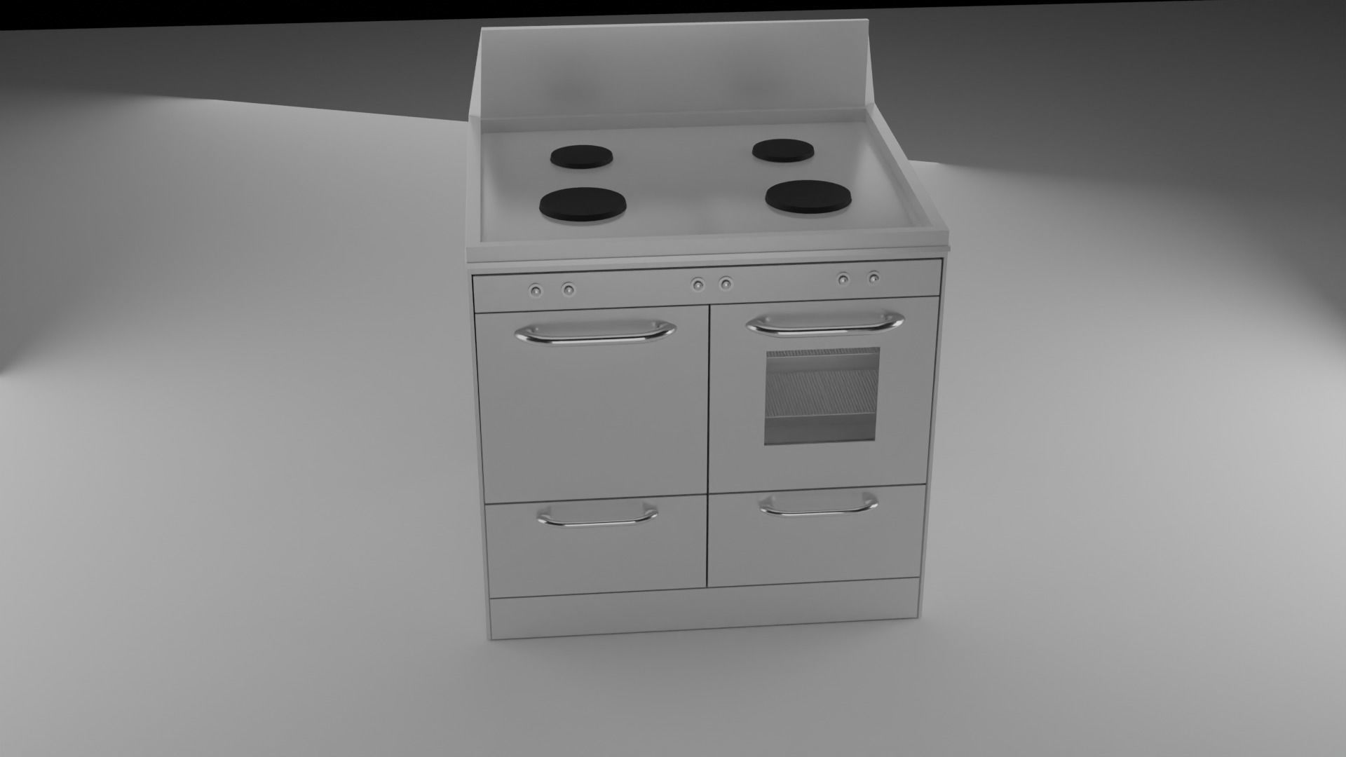Electric stove for cooking free VR / AR / lowpoly 3D model CGTrader