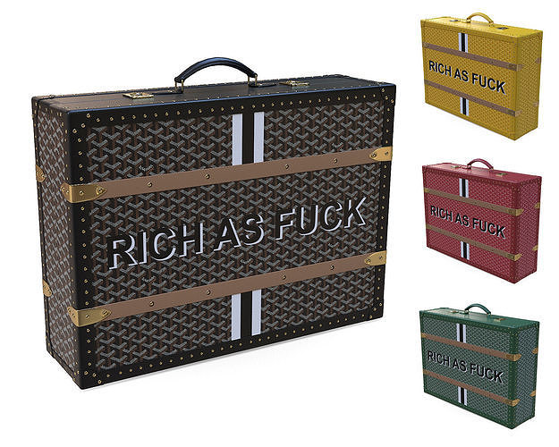 3D model Goyard Suitcase Rich As F VR / AR / lowpoly CGTrader