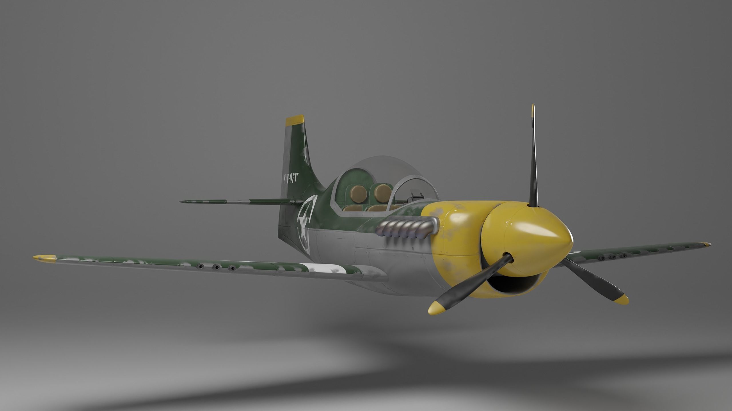 Fighter plane 3D model CGTrader