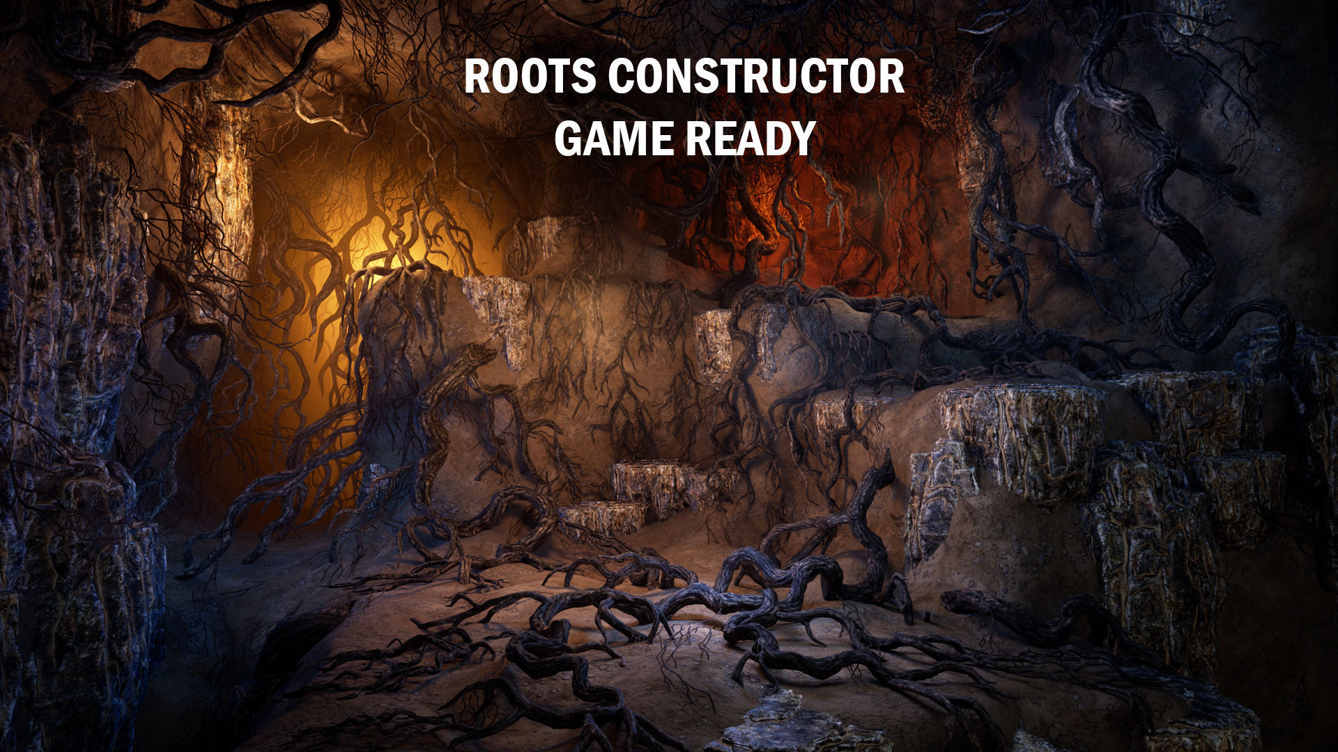 3D model Roots constructor VR / AR / low-poly | CGTrader