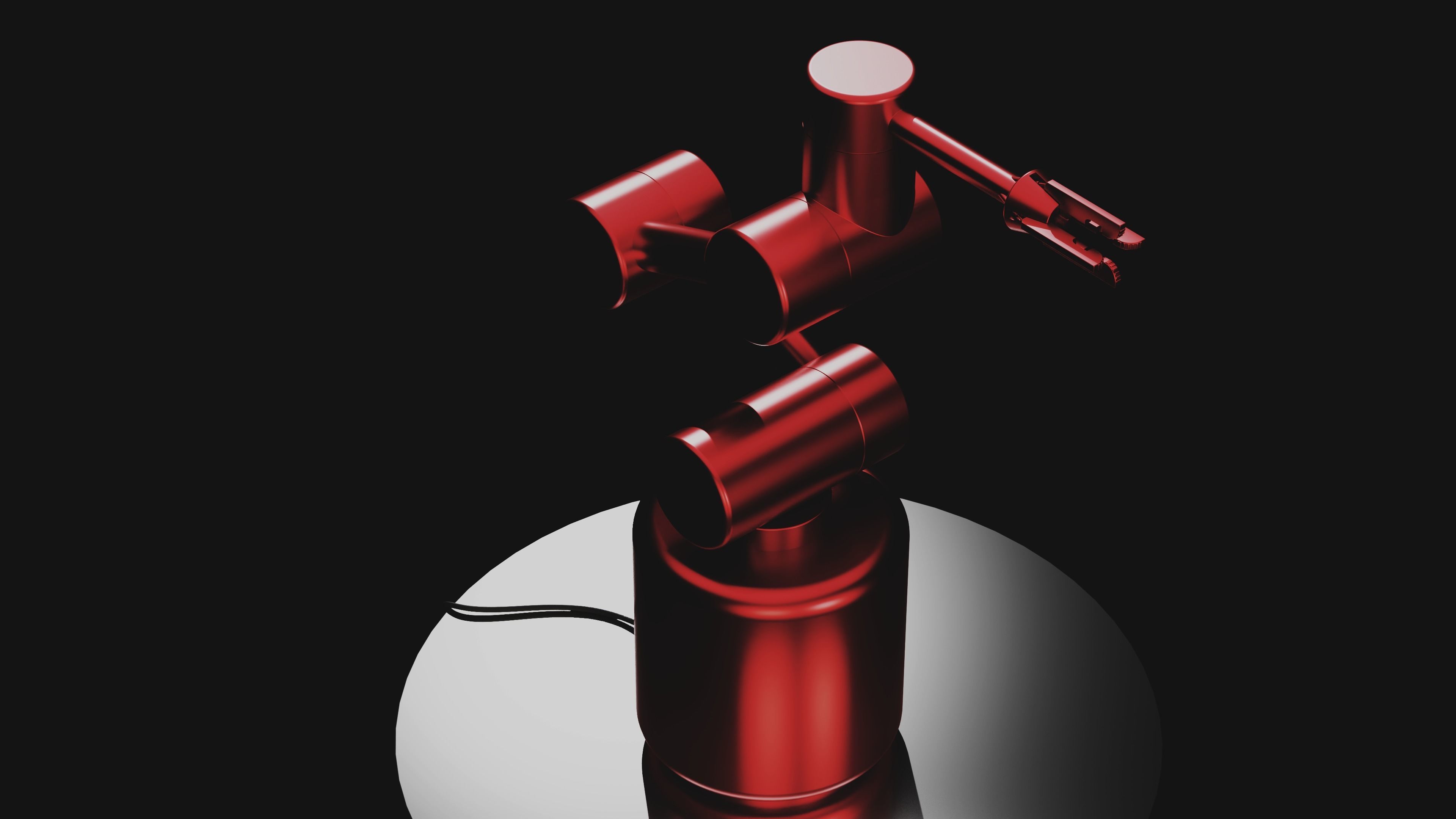Robotics Red Color Industrial Robot red 3D model | CGTrader