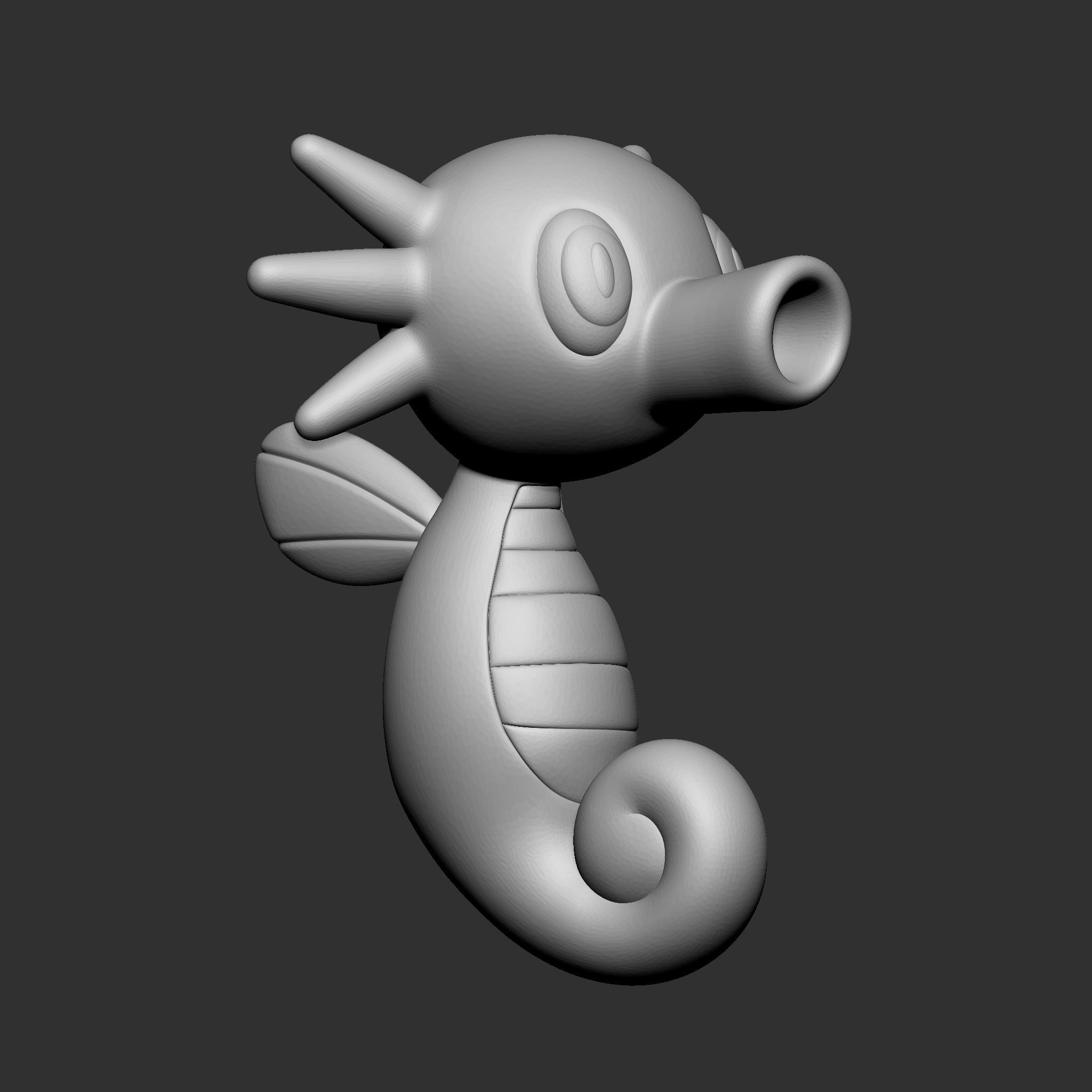 HORSEA POKEMON 3D model 3D printable CGTrader