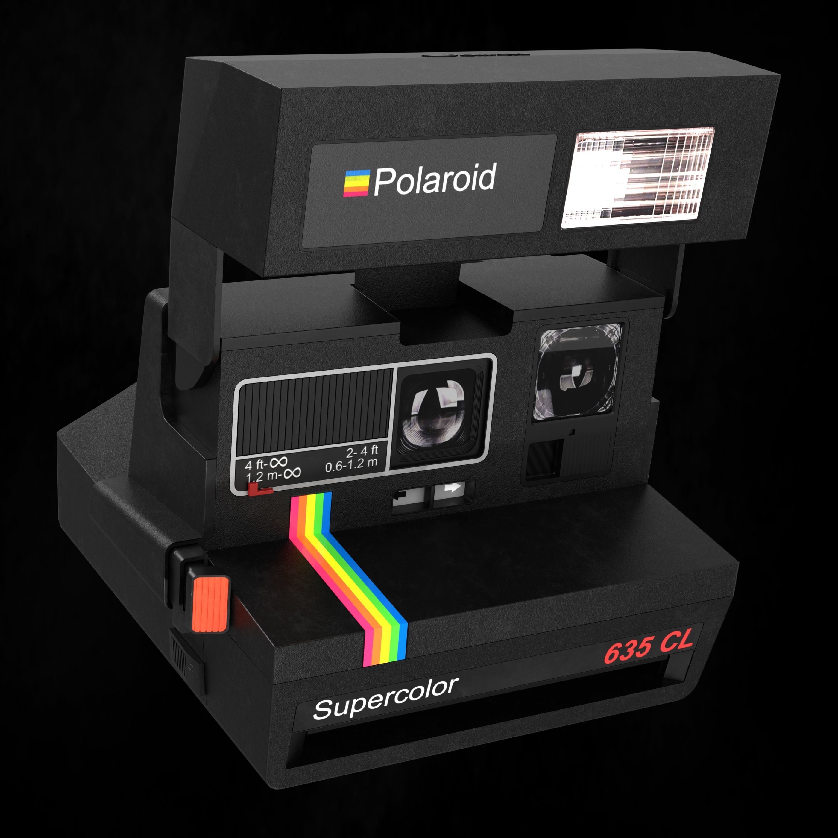 3D model Polaroid Camera Supercolor 635 CL VR / AR / lowpoly CGTrader