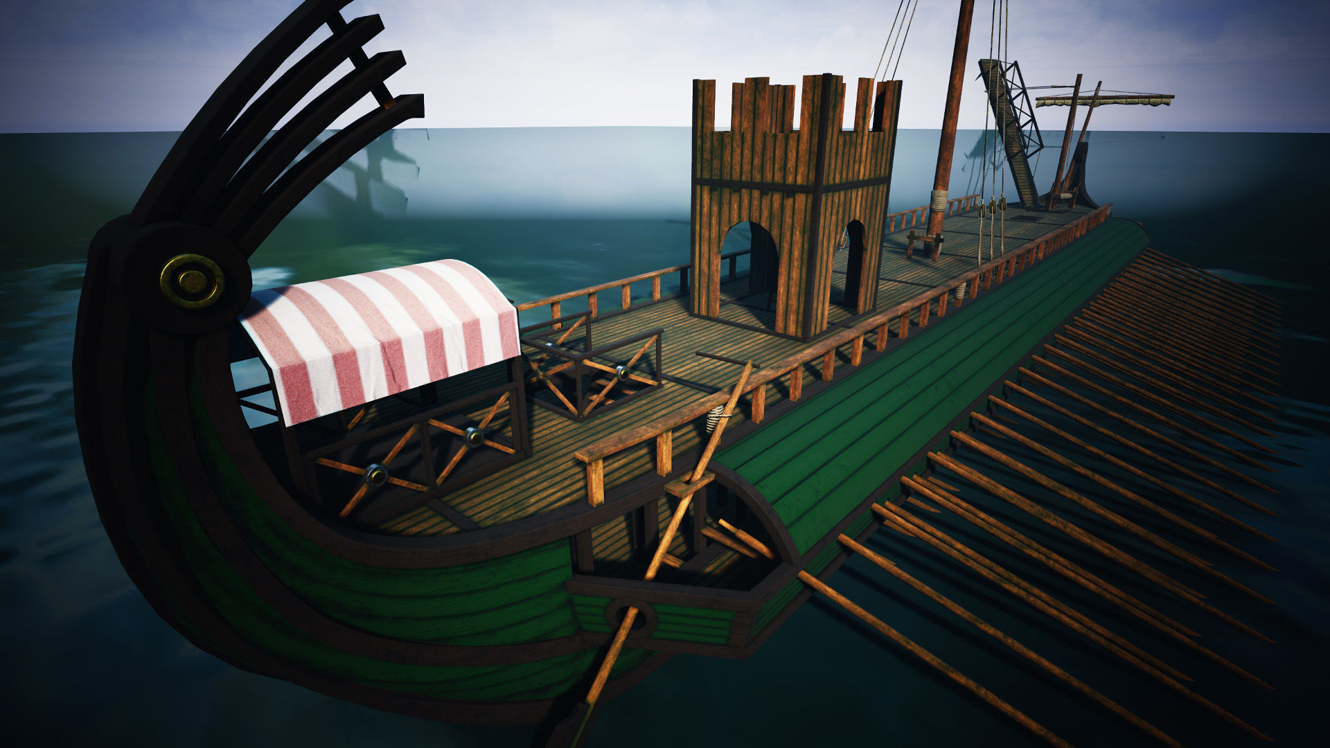 3D model Roman Trireme VR / AR / low-poly | CGTrader