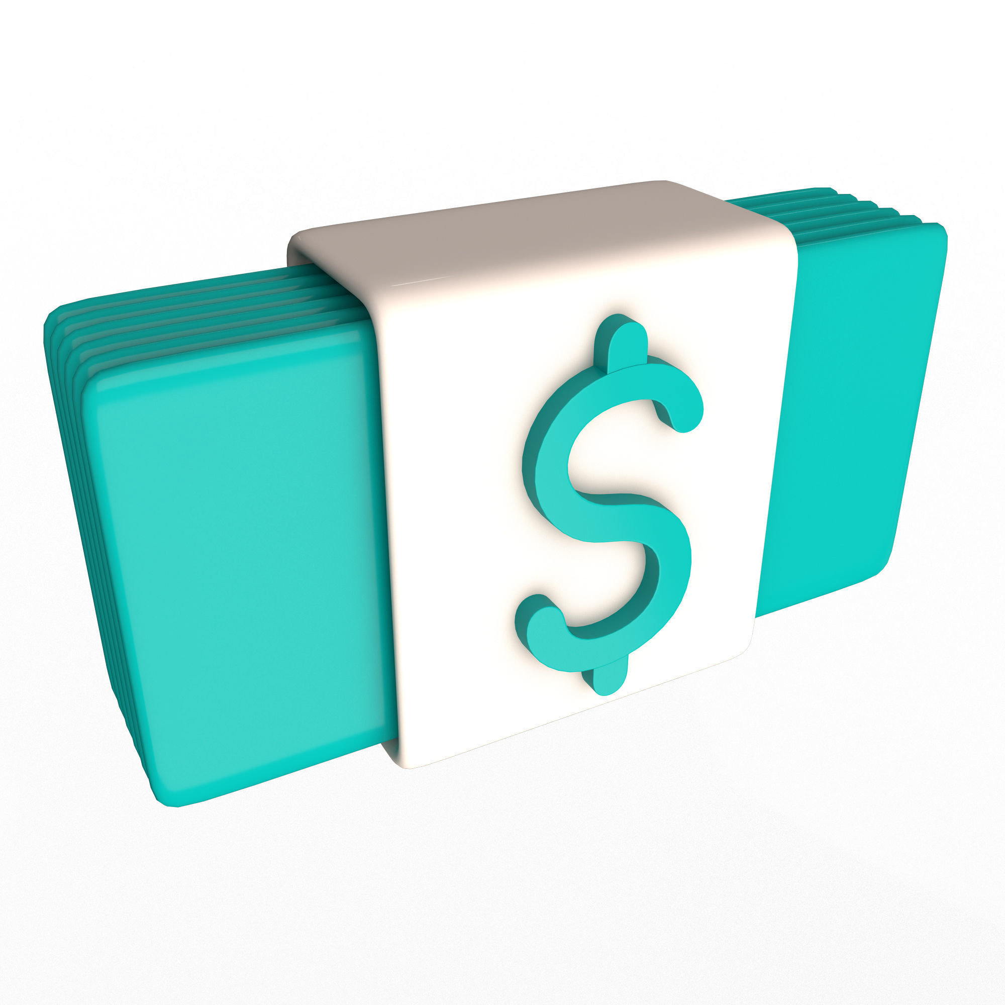 3D model Dollar Banknote Cartoon VR / AR / low-poly | CGTrader