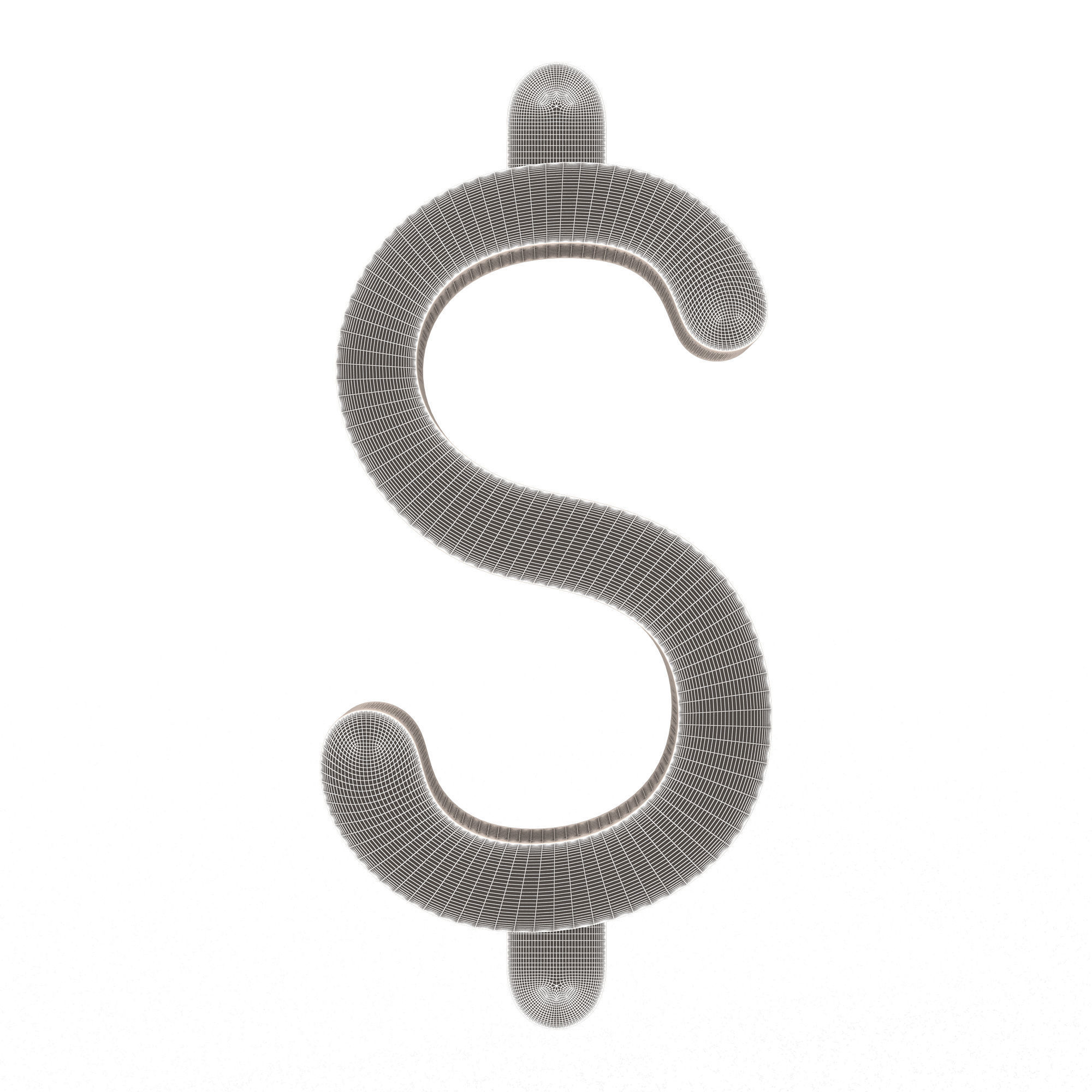 3D model Dollar Symbol Cartoon VR / AR / low-poly | CGTrader