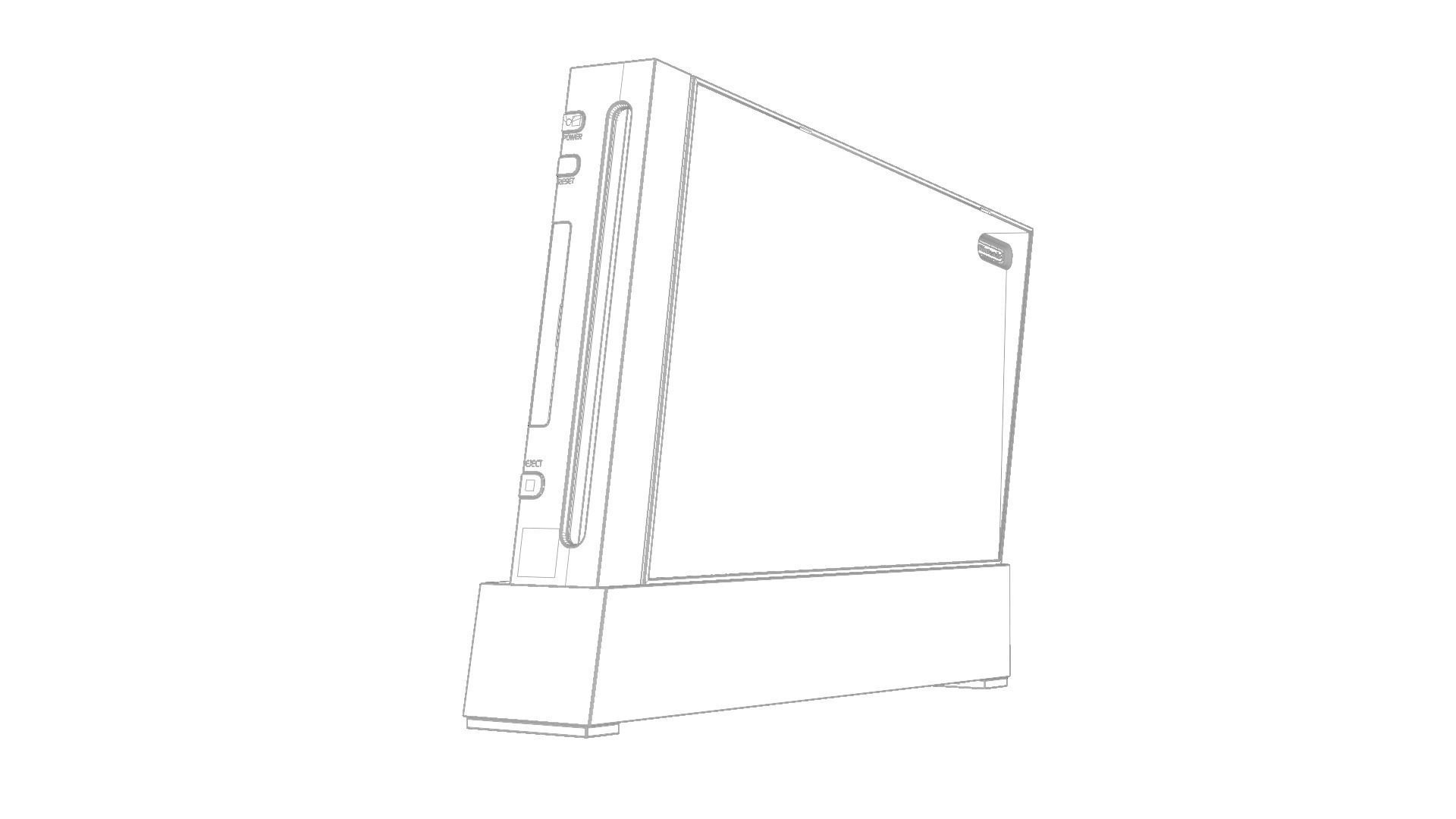 Wii Console 3D model CGTrader