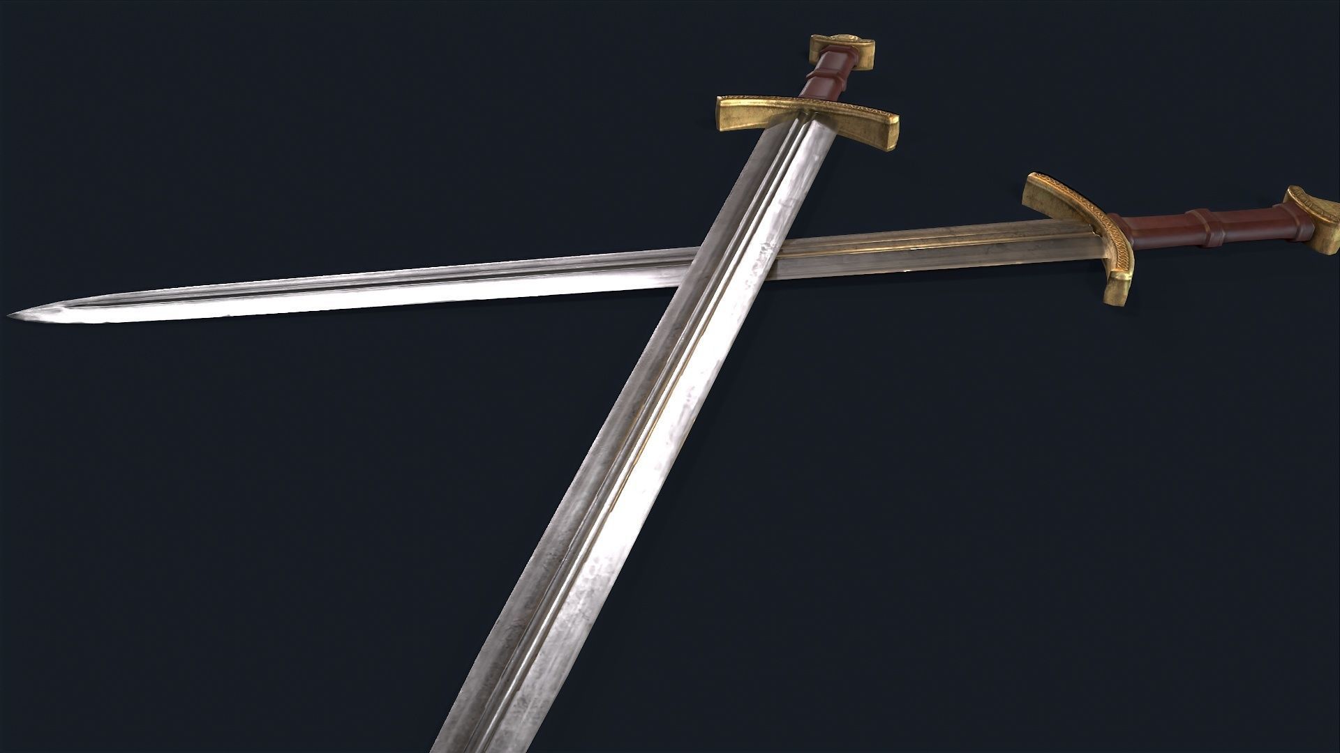 3D model Medieval King Sword VR / AR / low-poly | CGTrader
