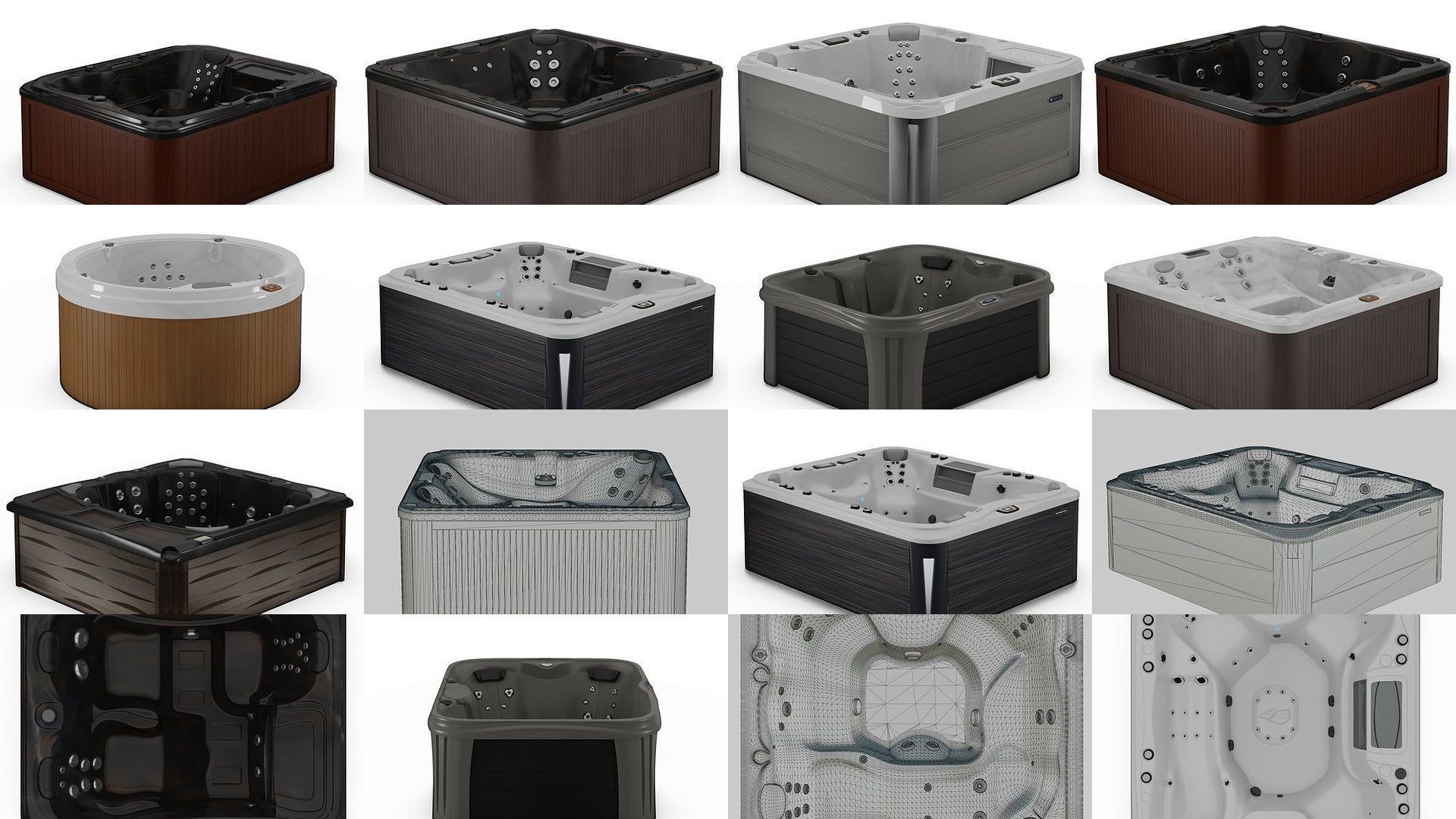COLLECTION-1 OF jacuzzis - 25 models | CGTrader