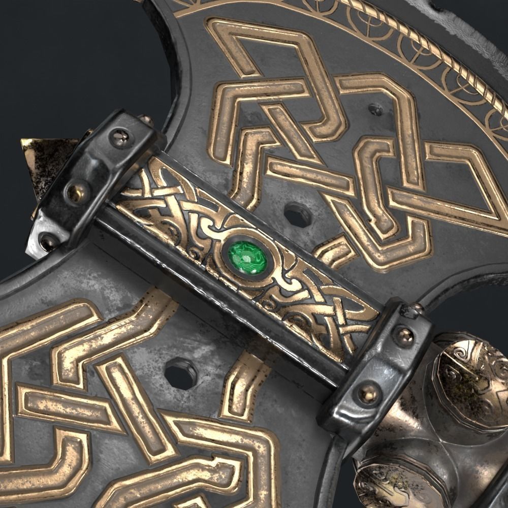 3D model Dwarf battle axe VR / AR / low-poly | CGTrader
