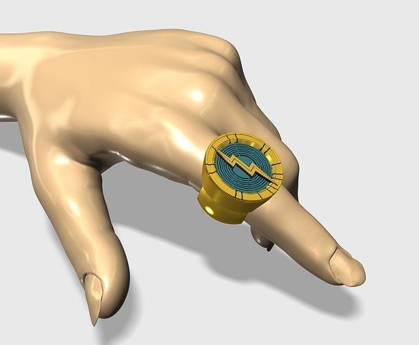 The Flash Ring 3D model 3D printable CGTrader