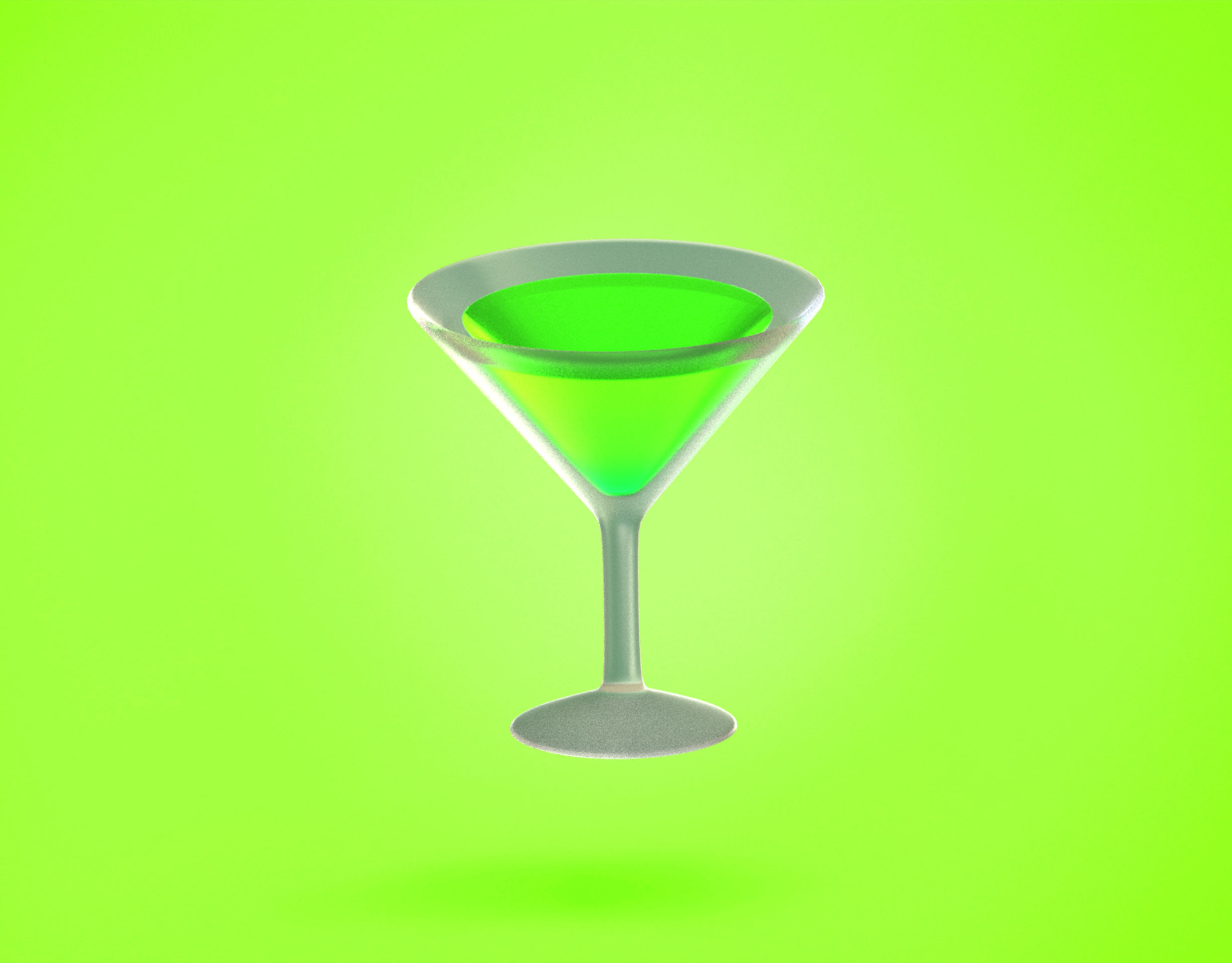 3D model White glass wine Emoji new Animated VR / AR / lowpoly CGTrader